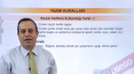 EBA TÜRKÇE LİSE YAZIM KURALLARI-BÜYÜK HARFLERİN KULLANILDIĞI YERLER 1