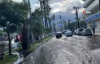 İskenderun'da anıt meydanı ve caddeler sular altında kaldı 