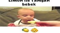 Limon İle Tanışan Bebek