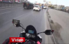 İstanbul’da Motosikletlilerin Ölümden Kıl Payı Kurtuluşları