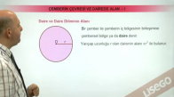 EBA GEOMETRİ LİSE ÇEMBER -DAİRE VE DAİRE DİLİMİNİN ALANI