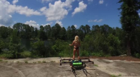 Dron Üzerinde Uçan Kız