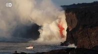 Kilauea Volkanı′nın lavları okyanusa aktı