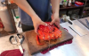 Kırmızı Kral Yengeci Pişirme - Tayvan Sokak Lezzetleri