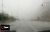 Antalya’da dolu yağışı 