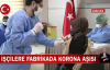 Ankara Organize Sanayi Bölgesinde Fabrika İşçileri Koronavirüs Aşısı Oldu! İşte Görüntüler