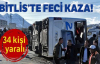Bitlis'te Yolcu Otobüsü ile Tır Çarpıştı 34 Yaralı