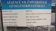 Van Yüzüncü Yıl Üniversitesi Kendi Elektrigini Kendi Üretiyor