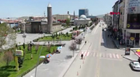 Erzurum'un cadde ve sokaklarında 'korona' sessizliği