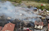 Bolu’da, 12 evin yandığı köy havadan görüntülendi 