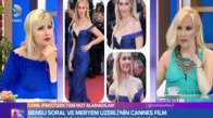 Fahriye Evcenin Cannes da Giydiği Kıyafet Felaket