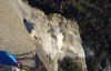 Dağcıların El Capitan Tırmanışı Sırasında Yaşanan Kaya Göçmesi