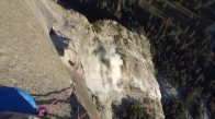 Dağcıların El Capitan Tırmanışı Sırasında Yaşanan Kaya Göçmesi