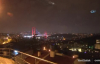 İstanbul'da Gökyüzünü Şimşekler Aydınlattı