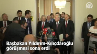 Başbakan Yıldırım-Kılıçdaroğlu Görüşmesi Sona Erdi