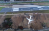 Trabzon'da Pistten Çıkan Uçak Havadan Görüntülendi