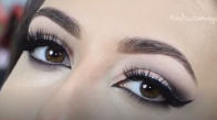 Glitter Eyeliner & Soft Smokey Göz Makyajı Eğitimi (Yumuşak Dumanlı Göz Makyajı)