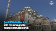 Şehit Filistinliler İçin Sela Okundu Gıyabi Cenaze Namazı Kılındı