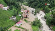 Selin yaşandığı Kaçkar köyü havadan görüntülenince felaketin boyutu ortaya çıktı 