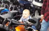 Harley Davidson'a Binen Bebeğin Şaşkınlığı