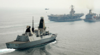İngiliz Savaş Gemisi  Yemen Suları Açıklarında