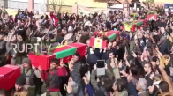 Afrin Operasyonunda Ölen Pyd Ypg'lilerin Cenaze Töreni