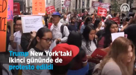 Trump New York'taki İkinci Gününde de Protesto Edildi 