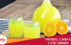 1 Portakal 1 Limon ile Limonta Yapımı  Pratik Limonata Tarifi 