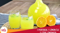1 Portakal 1 Limon ile Limonta Yapımı  Pratik Limonata Tarifi 