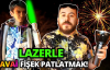 Lazerle Havai Fişek Patlatmak ! w Mendebur Lemur