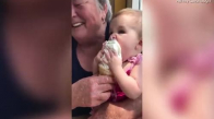 Dondurmanın Tadına Bakan Bebeğin Kendinden Geçmesi