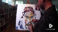 Sticker İle Kızının Portresini Çizen Adam
