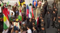 Erbil'de Rusya Konsolosluğu Önünde Eylem 
