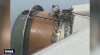 Yolcu Uçağının Motoru Parçalandı