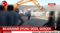 Şırnak'ta Bir Kepçe Operatörü Maaşını Alamayınca Sinirlendi Kepçeyle Kamyonları Parçaladı!