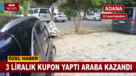 Adana'da Yatan Kupona Araba Kazanan Adam