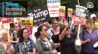 Trump Protestoyla Karşılandı