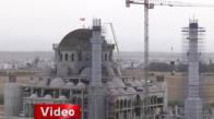 Kıbrıs’ın En Büyük Camisinin Ana Kubbesi Tamamlandı