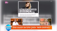 Özge Ulusoyun Tepki Çeken Fakir Edebiyatı