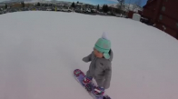 Bebeğin Kayak Yapması