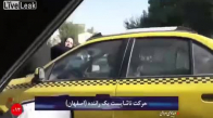 İran'da Taksinin Üzerindeki Kadın Görenleri Şoke Etti!